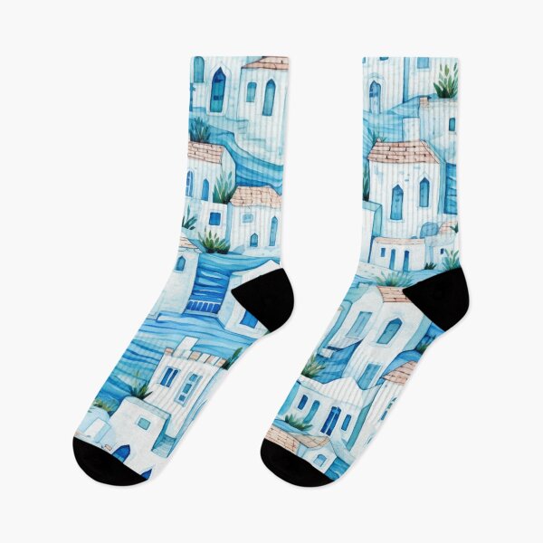 Item preview, Charming Aegean Dreams 08: Blue Greek Houses designed and sold by OurBarcode.