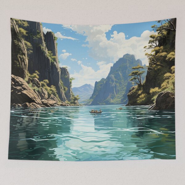 Item preview, A Vintage Travel Illustration of the Palawan - Philippines designed and sold by GoodOldVintage.