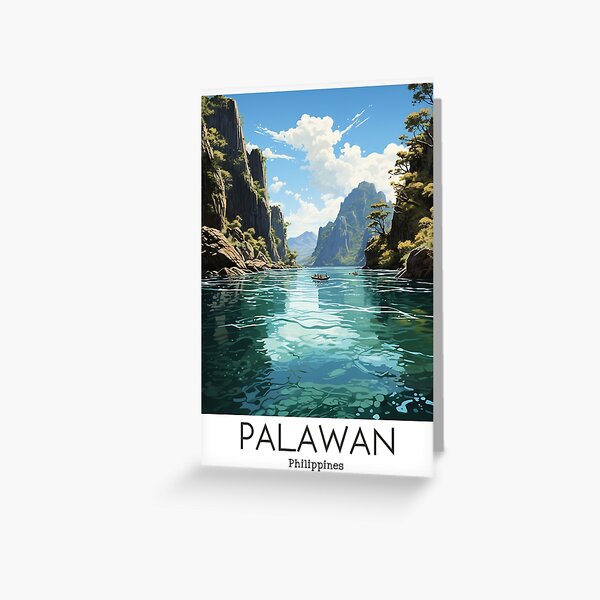 Item preview, A Vintage Travel Illustration of the Palawan - Philippines designed and sold by GoodOldVintage.