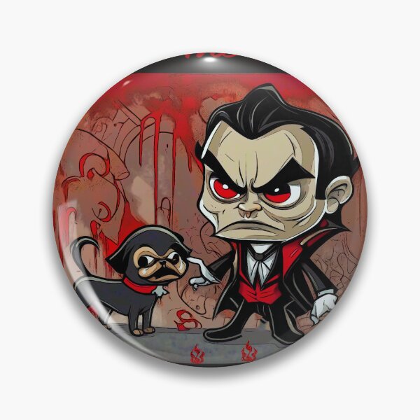 Item preview, Pug and Dracula Graffiti Art 10 designed and sold by RedBluffTraders.