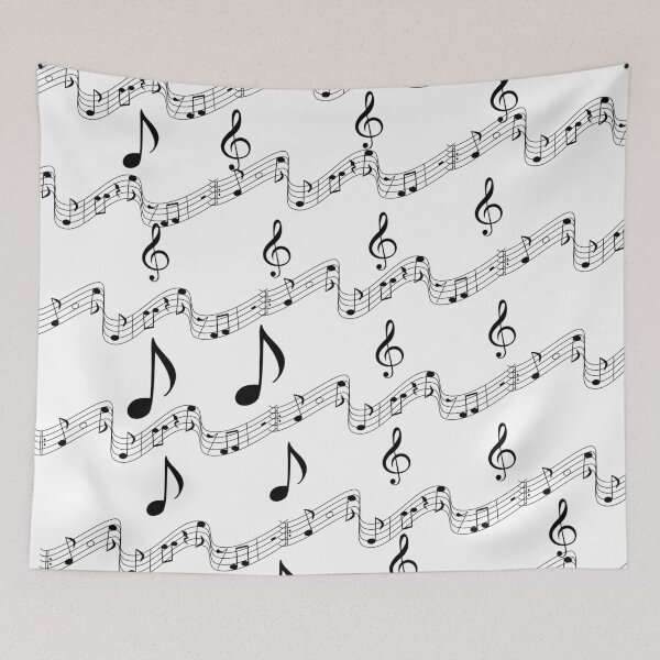 Item preview, Minimal Music Note Pattern designed and sold by AkulShop.