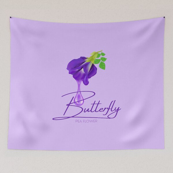 Item preview, butterfly pea flower designed and sold by Wordsmith-Wear.