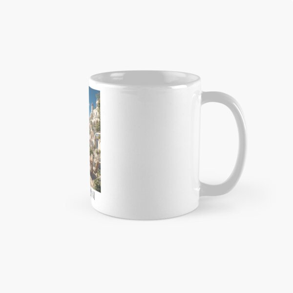 Item preview, A Vintage Travel Illustration of Santorini - Greece designed and sold by GoodOldVintage.