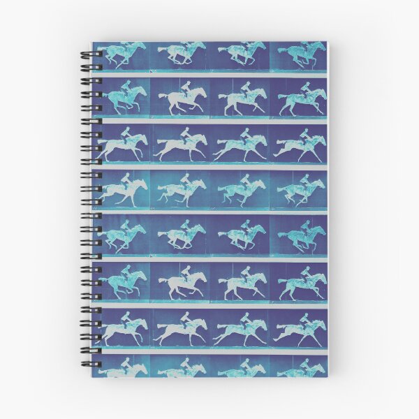 Item preview, Unnamed Black Jockey on a Horse, Muybridge in Motion, Glacier designed and sold by DreamingBeetle.