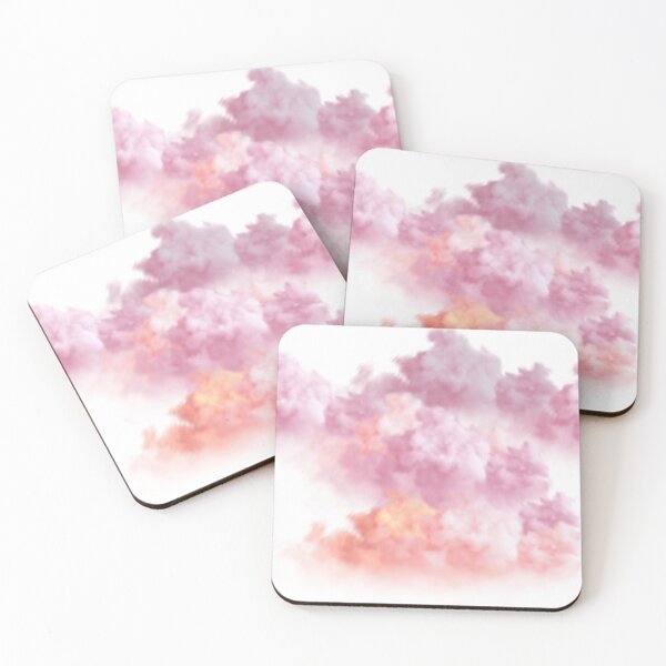 Item preview, Pink and orange clouds designed and sold by coloryourwings.