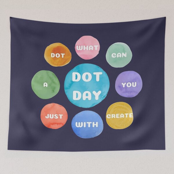 Item preview, What can you create with just a dot. happy international dot day 2023 designed and sold by Aesthetic-Verse.