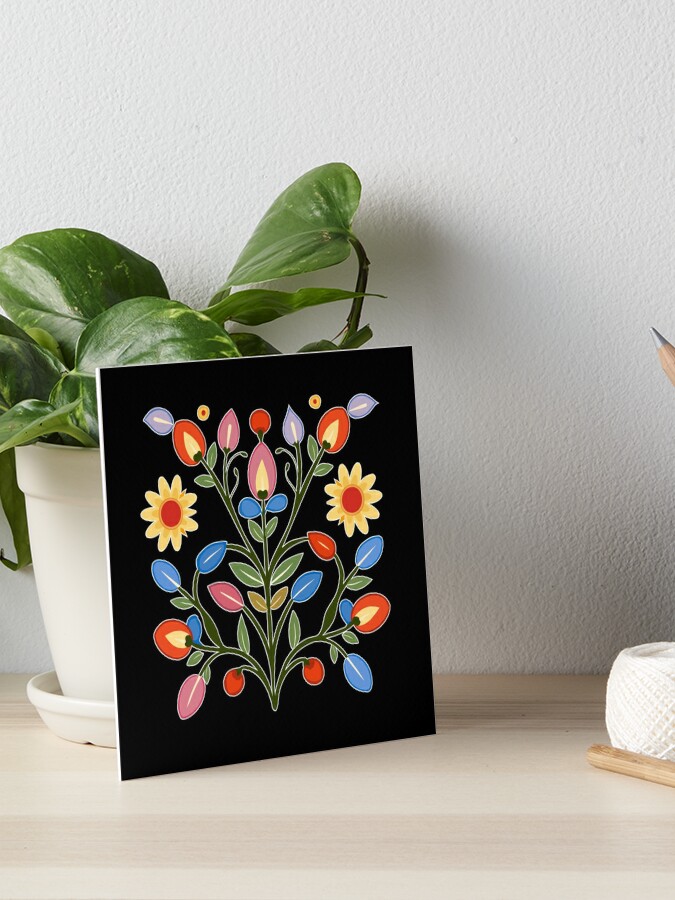 Ojibwe Floral Designs Art Board Print for Sale by ArtByAmiox