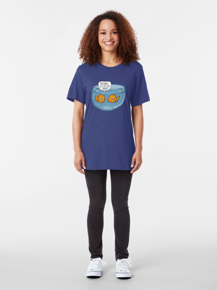 Alternate view of The bowl is flat, you know Slim Fit T-Shirt