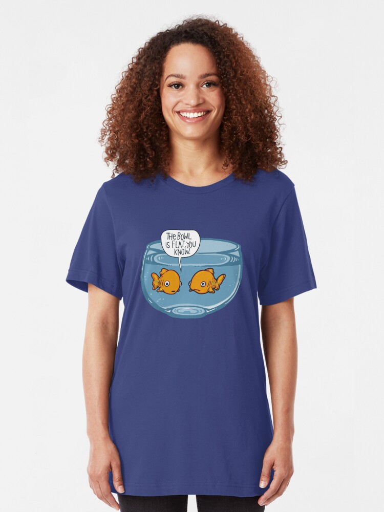 Alternate view of The bowl is flat, you know Slim Fit T-Shirt