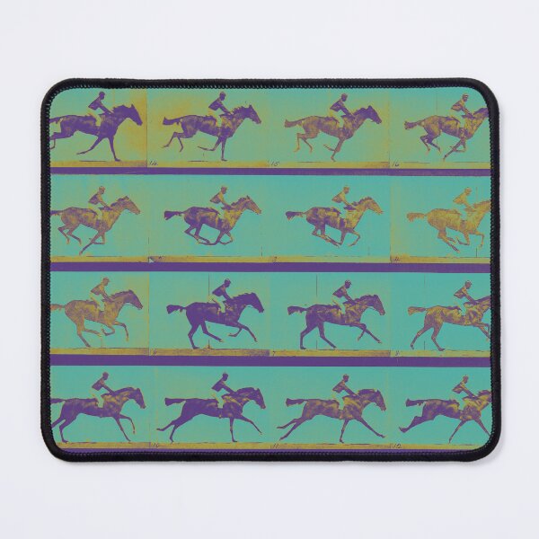 Item preview, Unnamed Black Jockey on a Horse, Muybridge in Motion, Kiwi designed and sold by DreamingBeetle.
