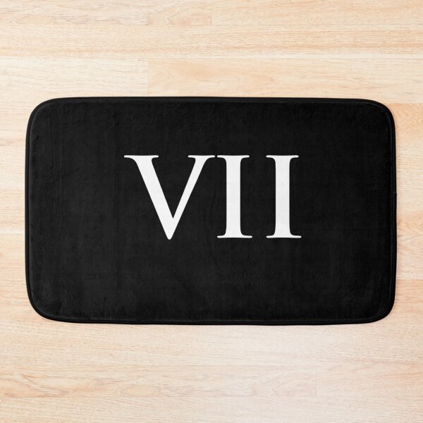Item preview, Number 7 Roman Numeral VII Black and White designed and sold by NECHSTORE.