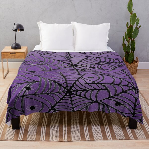 Item preview, Spooky Halloween Spider Web on Purple designed and sold by DanielleGensler.