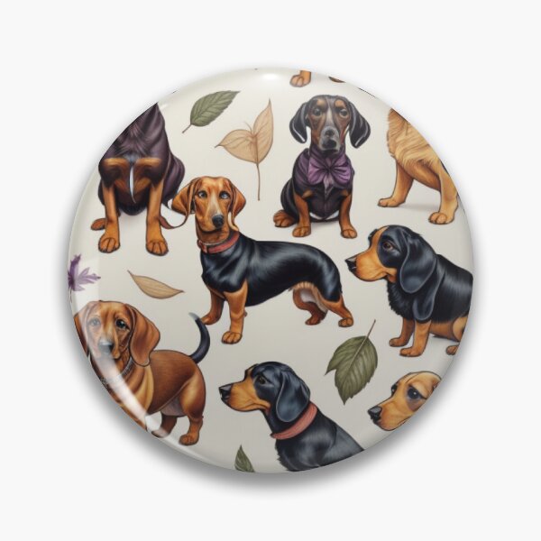 Item preview, Daschund (Weiner) Dogs Pattern designed and sold by SoftLivingCore.