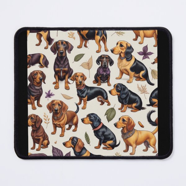 Item preview, Daschund (Weiner) Dogs Pattern designed and sold by SoftLivingCore.