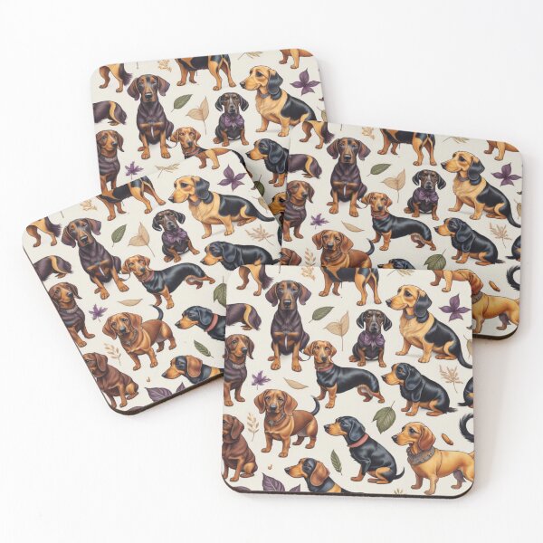 Item preview, Daschund (Weiner) Dogs Pattern designed and sold by SoftLivingCore.