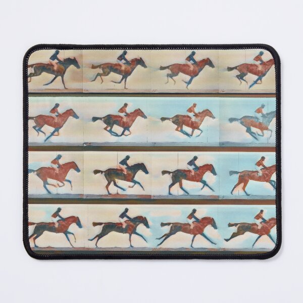 Item preview, Unnamed Black Jockey on a Horse, Muybridge in Motion, Seamist designed and sold by DreamingBeetle.