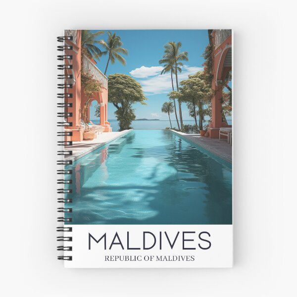 Item preview, A Pop Art Travel Print of the Republic of Maldives designed and sold by StudioRedKoala.