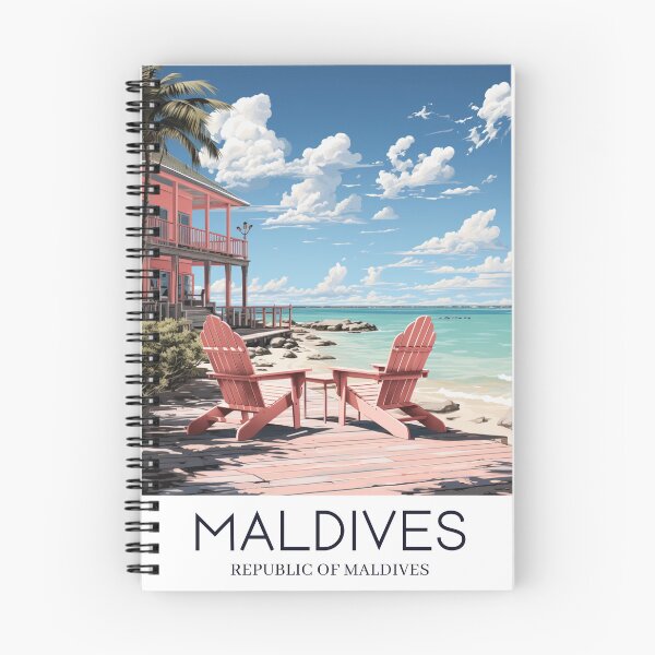 Item preview, A Pop Art Travel Print of the Republic of Maldives designed and sold by StudioRedKoala.