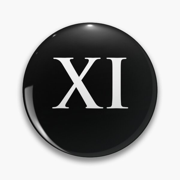 Item preview, Number 11 Roman Numeral XI Black and White designed and sold by NECHSTORE.