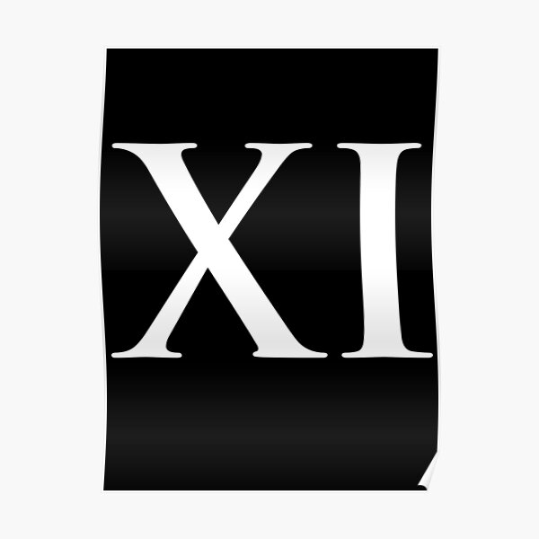 Number 45 Roman Numeral LV Black and White Sticker for Sale by nocap82