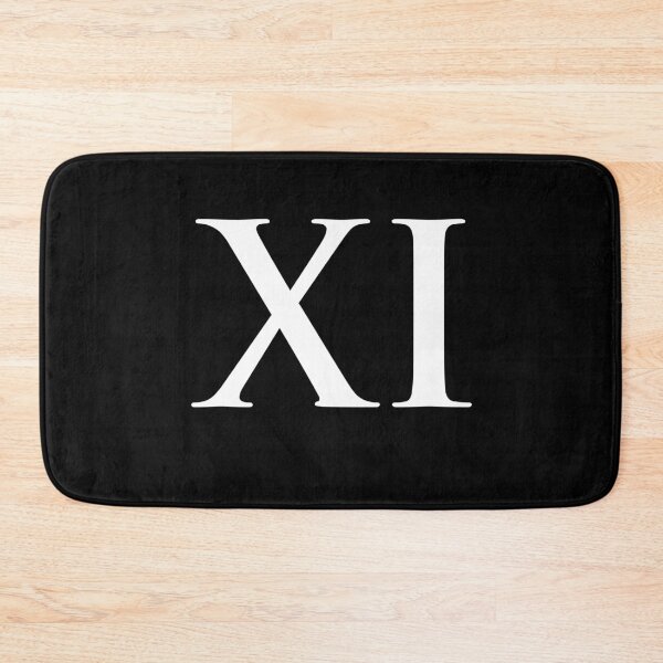 Item preview, Number 11 Roman Numeral XI Black and White designed and sold by NECHSTORE.