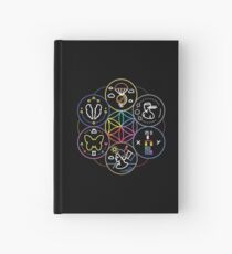 Cuaderno de tapa dura símbolo // coldplay