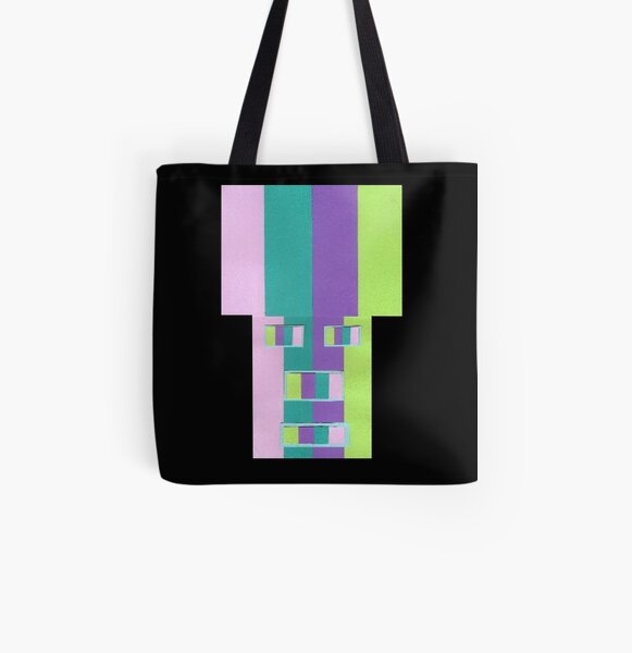 Rainrow Fro (Facemadics abstract face colorful contemporary) All Over Print Tote Bag