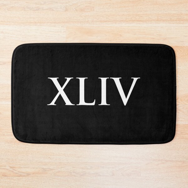 Item preview, Number 44 Roman Numeral XLIV Black and White designed and sold by NECHSTORE.