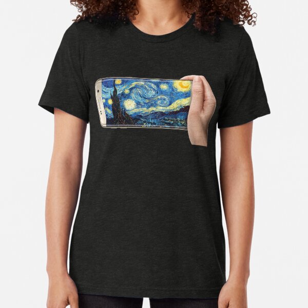 Starry Night - Selfie Tri-blend T-Shirt