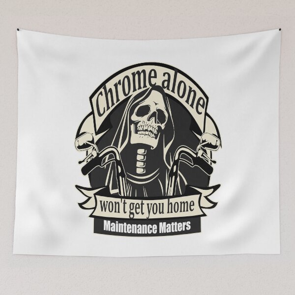 Item preview, Grim Reaper Motorcycle Rider, Maintenance Matters designed and sold by Redmanrooster.