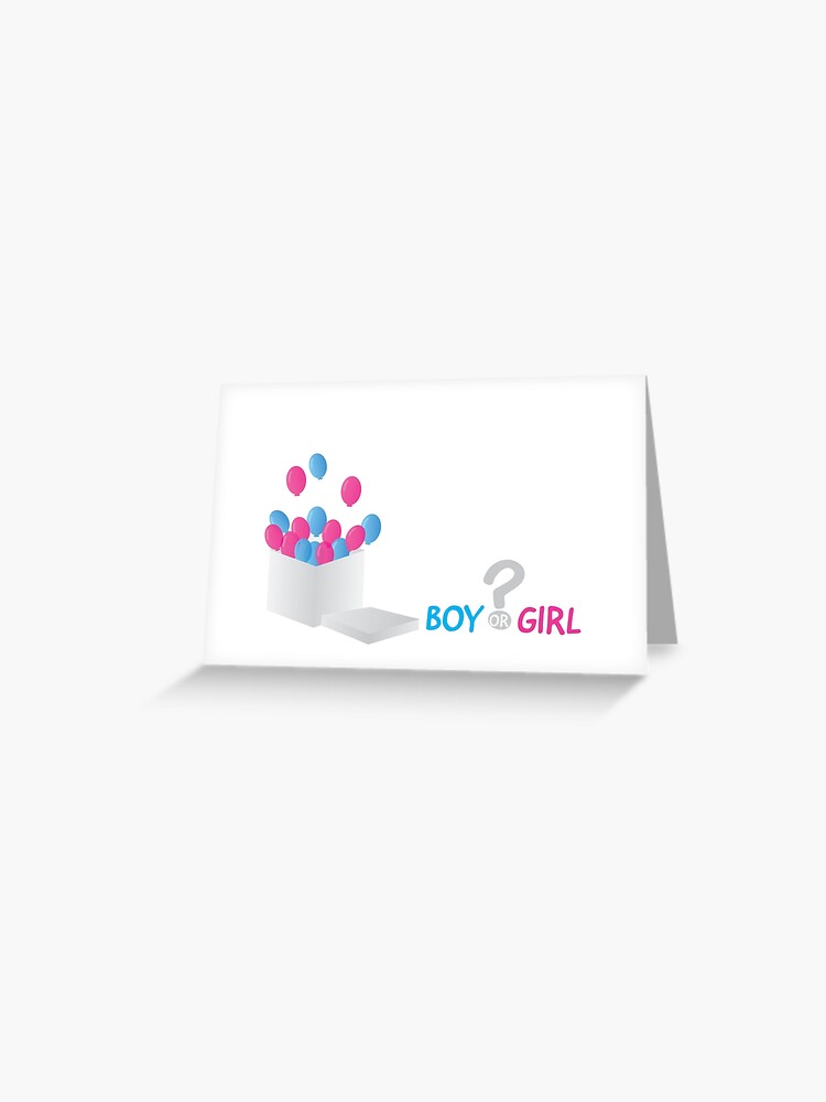 Gender Reveal Invitation Baby Shower Guess The Sex Party Greeting