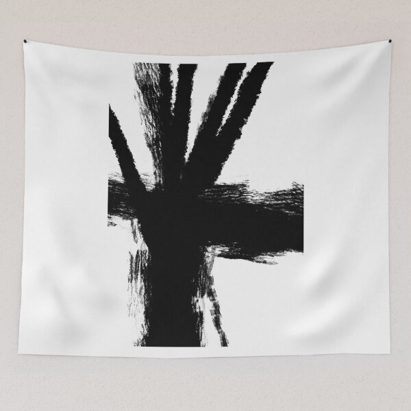 Item preview, Textured Minimalist Black Paint Art designed and sold by NancyMerkle.