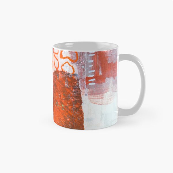 Item preview, Red and Orange Abstract Collage Art designed and sold by NancyMerkle.