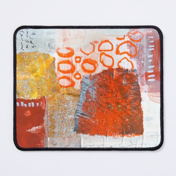 Item preview, Red and Orange Abstract Collage Art designed and sold by NancyMerkle.