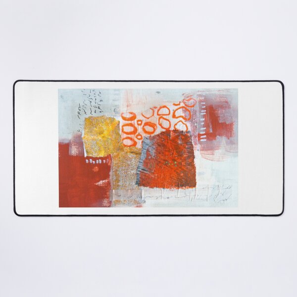 Item preview, Red and Orange Abstract Collage Art designed and sold by NancyMerkle.
