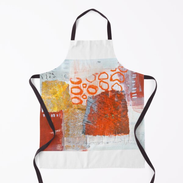 Item preview, Red and Orange Abstract Collage Art designed and sold by NancyMerkle.
