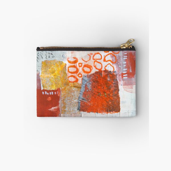 Item preview, Red and Orange Abstract Collage Art designed and sold by NancyMerkle.