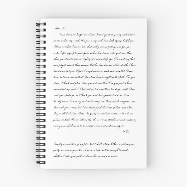 Item preview, Jane Austen , persuasion , captain Wentworth letter to Anne Elliot  designed and sold by Inktown.