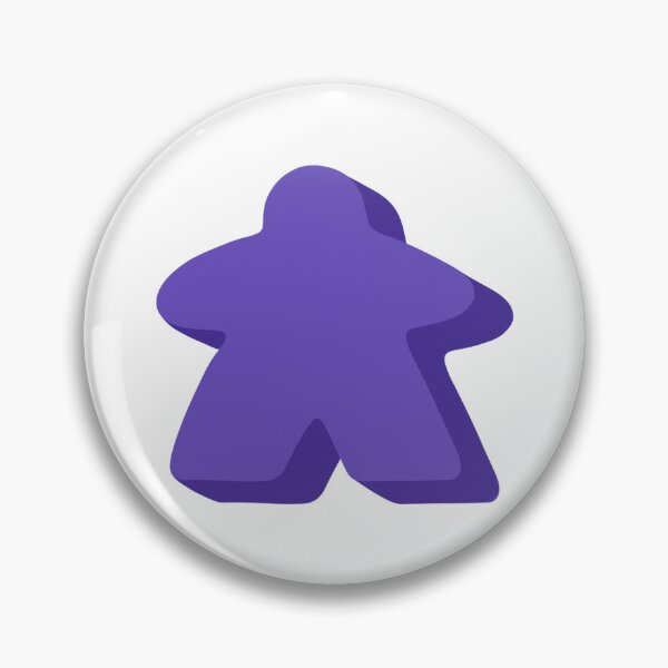 Item preview, Purple Meeple designed and sold by PegFollyDesigns.