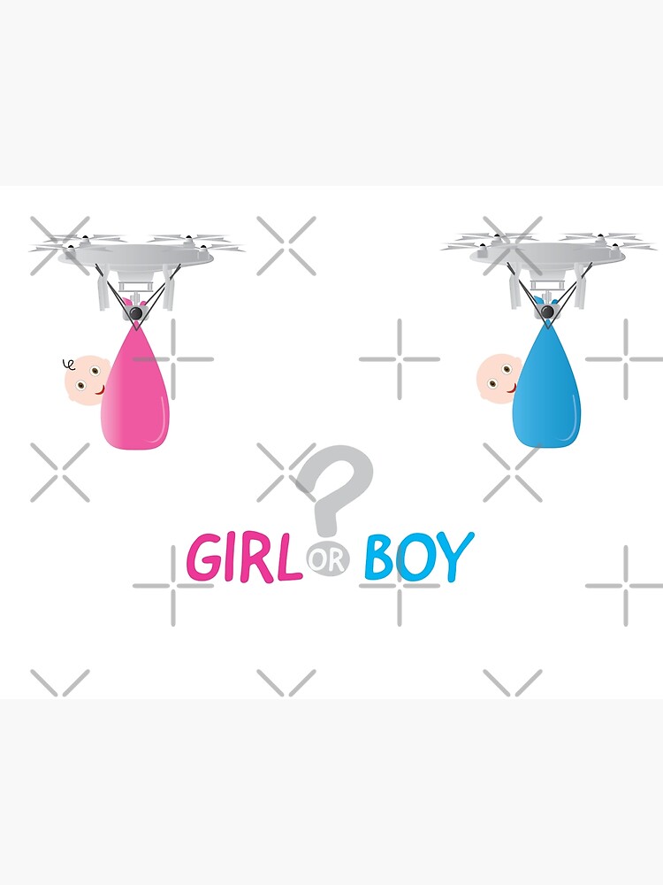 Boy Or Girl. Gender Reveal Illustration. Inspirational Handwritten