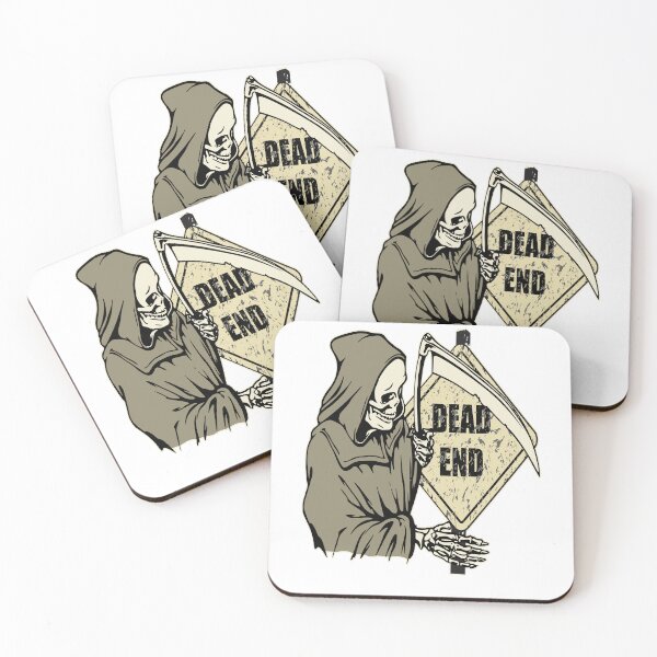 Item preview, Grim Reaper Biker Dead End Road Sign designed and sold by Redmanrooster.