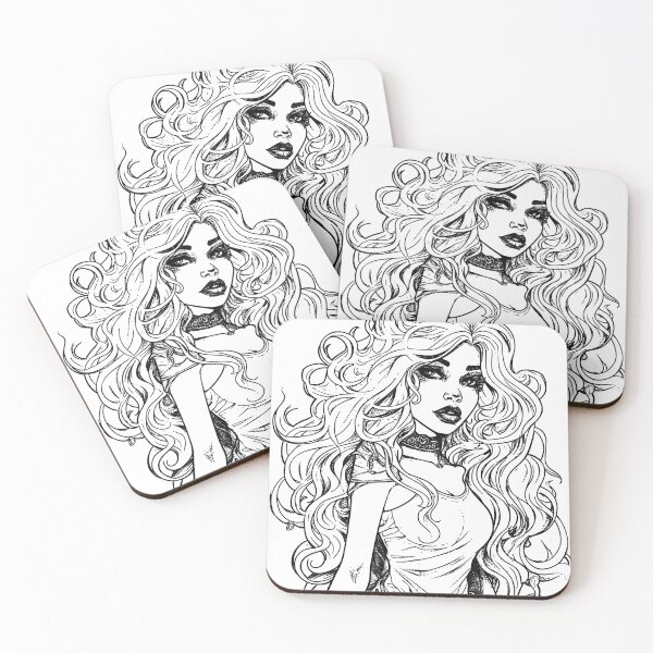 Item preview, Lady On Black designed and sold by SteadyRolling.