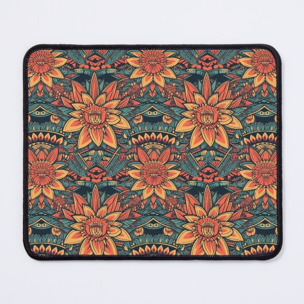 Item preview, Aztec sytle flower pattern designed and sold by greenzero.