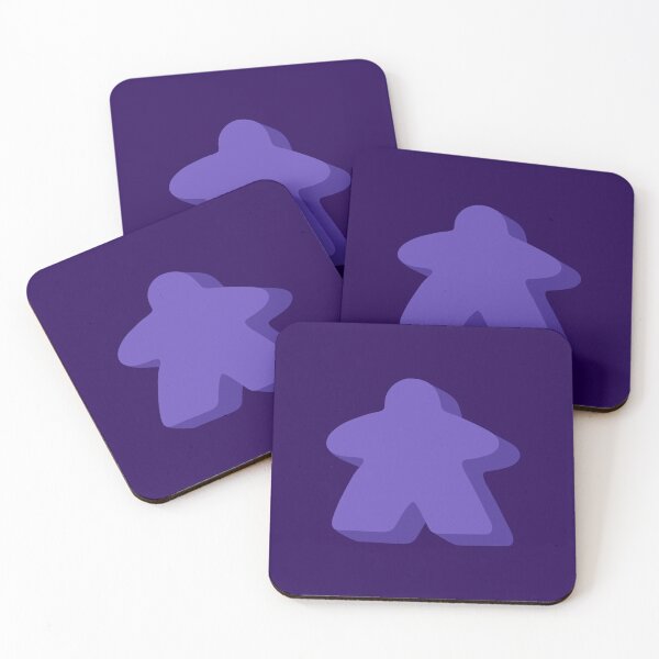 Item preview, Purple Meeple designed and sold by PegFollyDesigns.