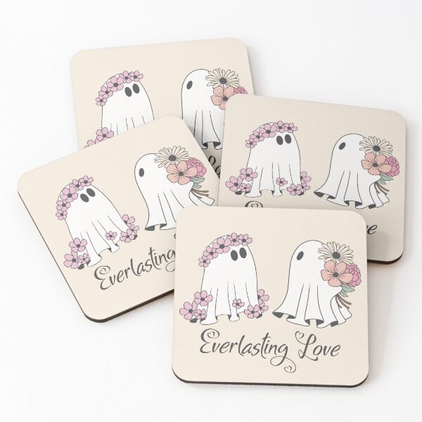 Item preview, Ghost couple forever in love with flowers designed and sold by LookByLau.