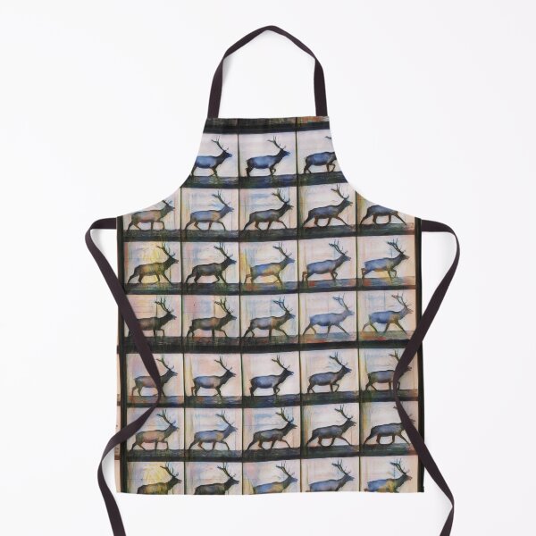 Item preview, Wandering Stag, Muybridge in Motion, dawn fog designed and sold by DreamingBeetle.