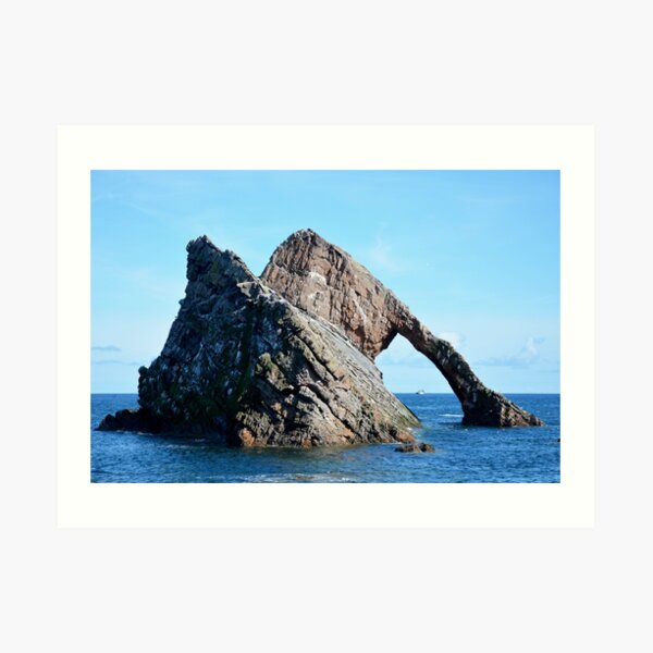Bow Fiddle Rock and Boat Art Print