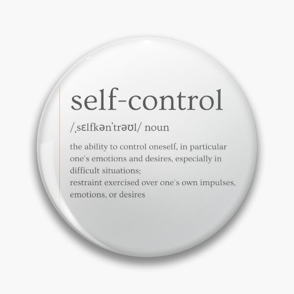 Item preview, Word of the day - Self-control designed and sold by AlecsM.