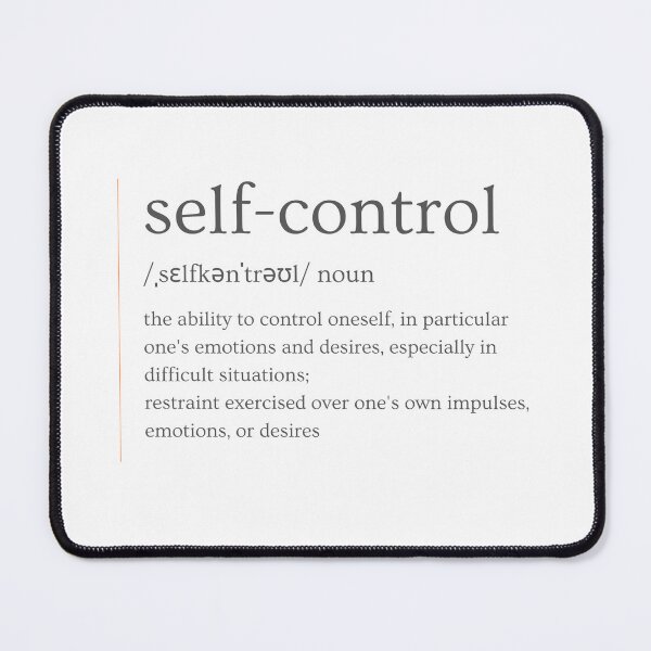 Item preview, Word of the day - Self-control designed and sold by AlecsM.