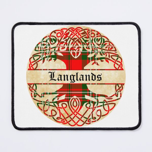 Item preview, Langlands Tree of Life Clan Scottish Surname tartan designed and sold by BagTown Clans.